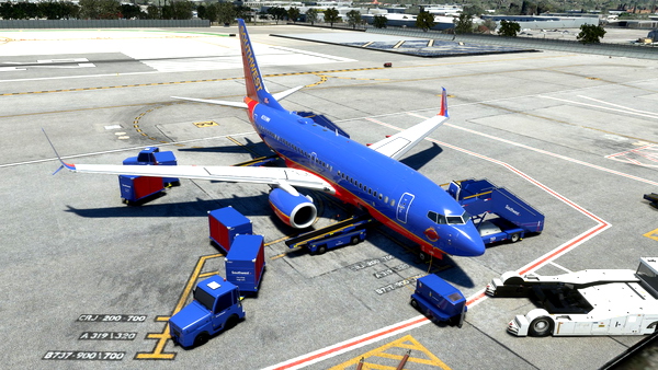 Southwest Airlines PMDG Ground Service Equipment - for Microsoft Flight Simulator