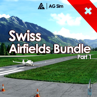 Swiss Airfields Bundle Pt.1 - AG Sim - for Microsoft Flight Simulator