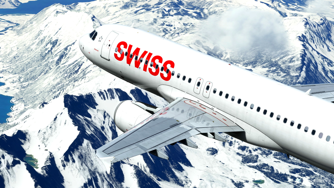 Swiss [pack] W Cabin Fenixsim A320 [8k+4k] For Microsoft Flight 