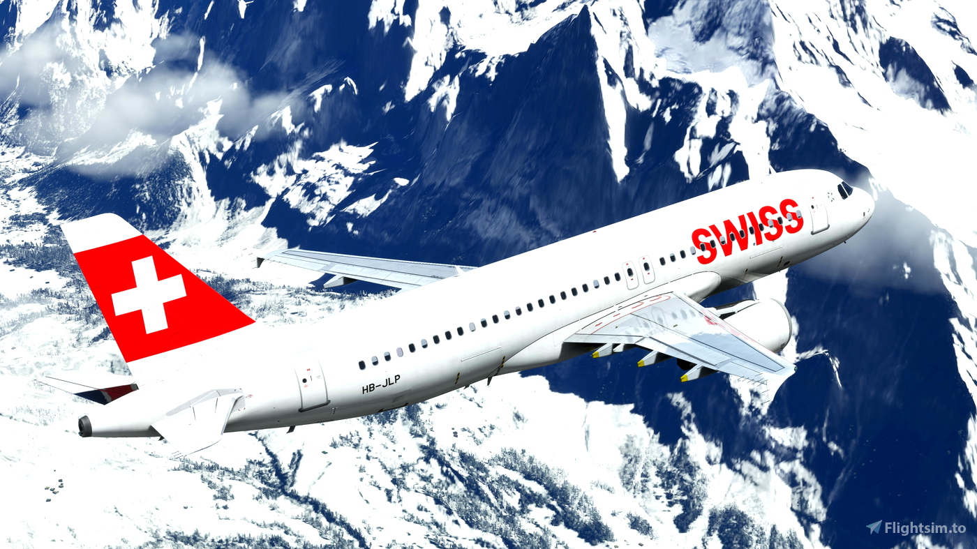 Swiss [pack] W Cabin Fenixsim A320 [8k+4k] For Microsoft Flight 