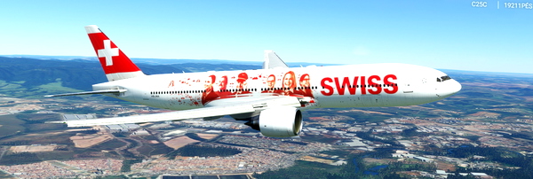 SWISS LIVERY SPECIAL 777-200 - for Microsoft Flight Simulator