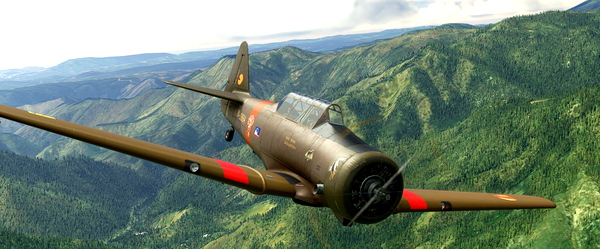 Texan T-6 Arapaho Brown N168A - for Microsoft Flight Simulator