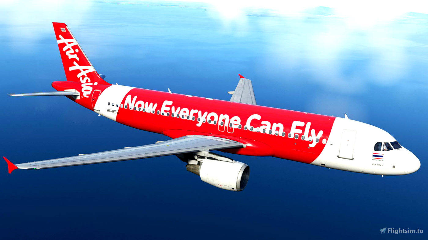 Thai AirAsia 'Now Everyone Can Fly' HSBBB [8K] for Microsoft Flight