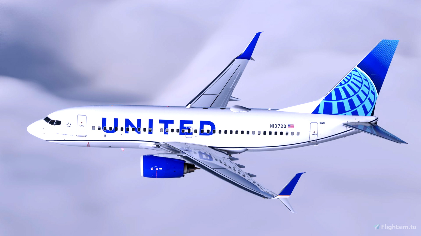 United Airlines [4K] N13720 - PMDG 737-700 for Microsoft Flight ...