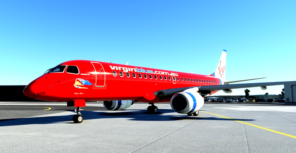 Virgin Blue VH-ZPF Embraer E190AR - for Microsoft Flight Simulator