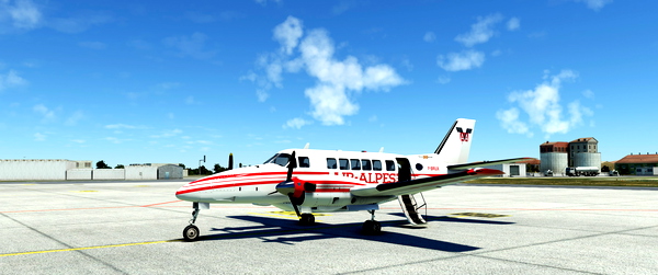 Virtualcol Beech 99 F-BRUX "Air Alpes 1980" - for Microsoft Flight Simulator