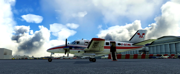 Virtualcol Beech 99 F-BTMK "Air Alpes 1975" - for Microsoft Flight Simulator