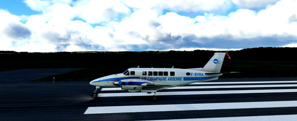 Virtualcol Beech 99 F-BVRA "Air Champagne Ardenne 1973" - for Microsoft Flight Simulator