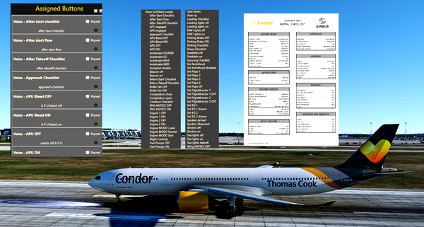 Voice controlled Headwind A330Neo with integrated Voice Checklists (Condor) - (for AAO) - for Microsoft Flight Simulator