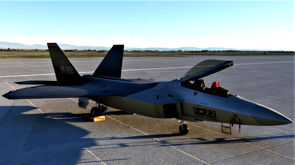 YF-22 Lightning II Prototype skin - (Top Mach Studios payware) - for Microsoft Flight Simulator