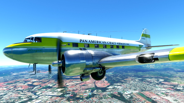 Douglas DC-3 Panagra (Pan American - Grace Airways) (N28335) - for Microsoft Flight Simulator