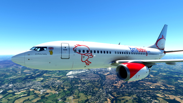 PMDG 737-700 BMI baby - Pudsey Bear (G-TOYJ) - for Microsoft Flight Simulator