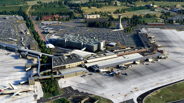 Pyreegue Dev Co's Edinburgh airport - no static aircraft - for Microsoft Flight Simulator