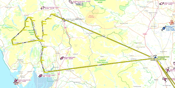 LFA17 RAF Typhoon Low Level Sortie - Coningsby, Thirlmere, Rosthwaite, Wast Water, Ullswater - for Microsoft Flight Simulator
