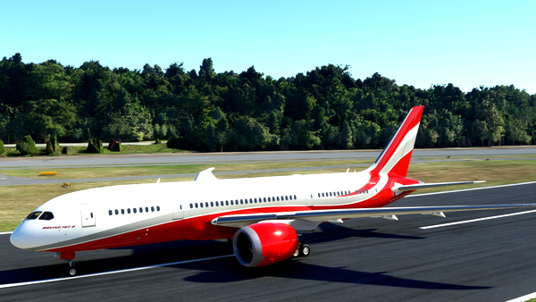 Kuro Boeing 787-8 HiFly Red Version 8K - for Microsoft Flight Simulator