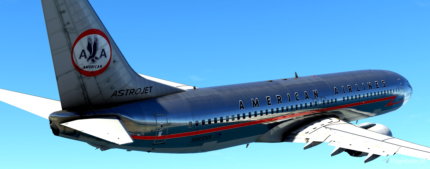 737-800 AstroJet (N905NN - 2017) for Microsoft Flight Simulator | MSFS