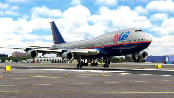 747-8i flyUS grey - for Microsoft Flight Simulator
