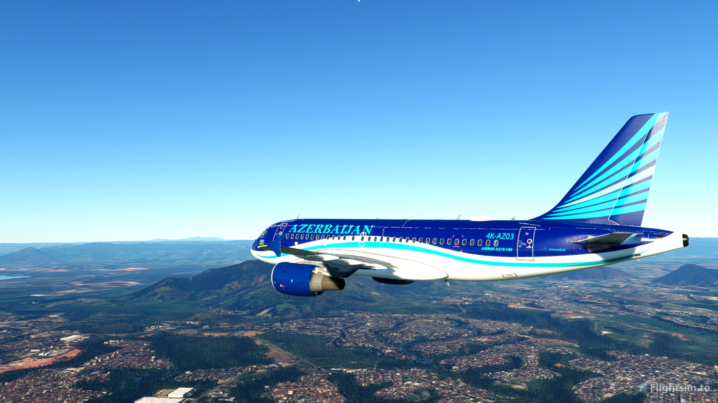 AZERBAIJAN A319CEO 8K for Microsoft Flight Simulator | MSFS