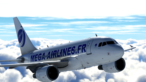 LVFR a318-111 MEGA-EXPRESS / >MEGA-AIRLINES - for Microsoft Flight Simulator