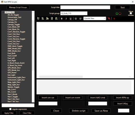 AAO Scripts for Iris Simulations Grob Tutor - for Microsoft Flight Simulator
