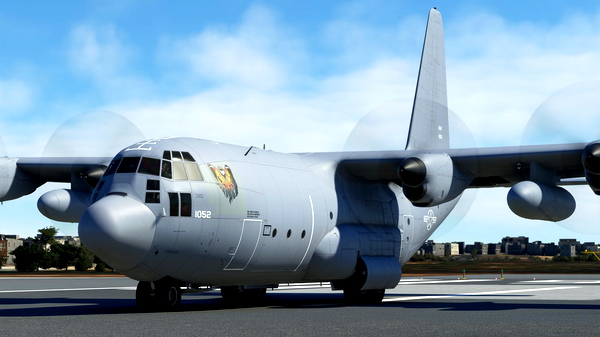 AC-130 Spooky team livery for the Captainsim's C-130E - for Microsoft Flight Simulator