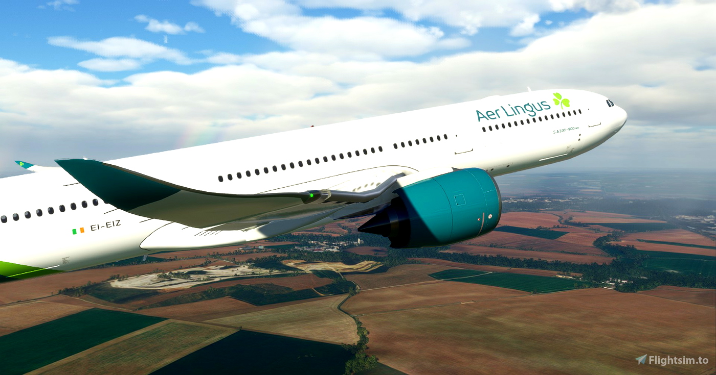 Aer Lingus "2019 livery" "no mask" Headwind A330900 for Microsoft