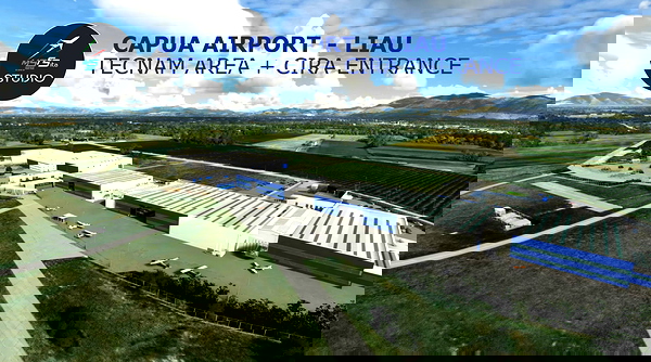 Capua Airport + TECNAM Area and CIRA entrance (LIAU) - for Microsoft Flight Simulator