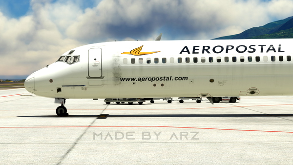 Aeropostal YV130T MD83 - MaddogX - for Microsoft Flight Simulator