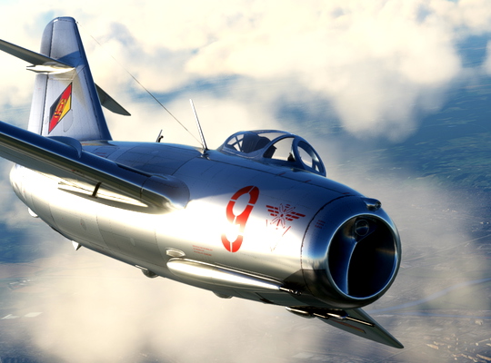 Aerosoar MiG-15 DDR "9" - for Microsoft Flight Simulator