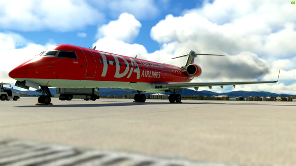 (Fictional)CRJ700ER FUJI DREAM AIRLINES "Dream Red" (JA01FJ) - for Microsoft Flight Simulator