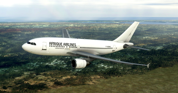 Afrique Airlines by Eagle Aviation "F-GEMO" IniBuilds A310-300 - for Microsoft Flight Simulator