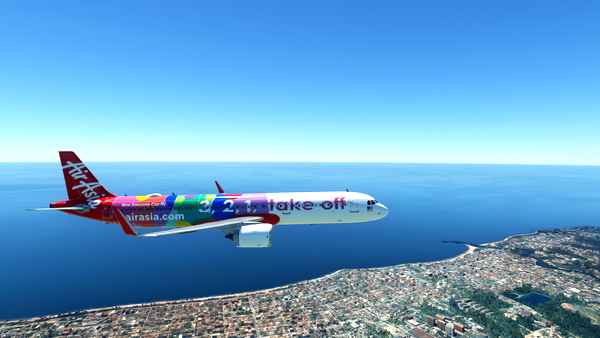 AIR ASIA A321NEO 3,2,1, TAKE OFF 8K - for Microsoft Flight Simulator