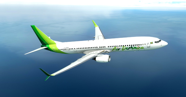 Air Dominica PMDG B737-900ER Scimitar winglets - for Microsoft Flight Simulator