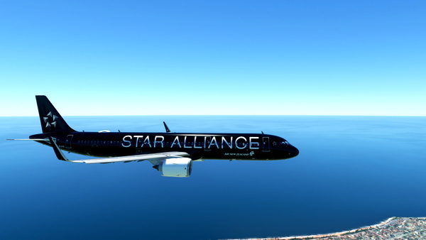 AIR NEW ZEALAND STAR ALLIANCE BLACK A321NEO 8K - for Microsoft Flight Simulator