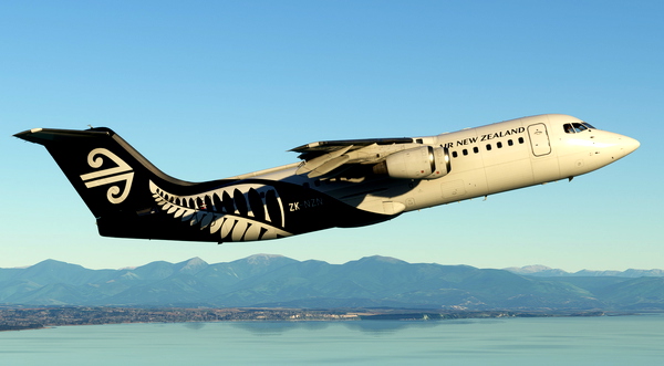 Air New Zealand ZK-NZN (Fern Livery - Fictional) | Just Flight BAe 146-300 - for Microsoft Flight Simulator