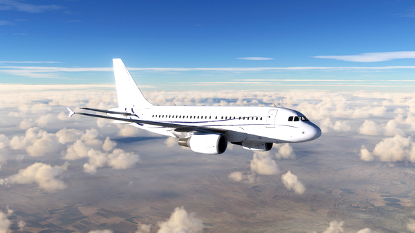 Airbus A318 CJ Livery (N589AM) - 8K - for Microsoft Flight Simulator