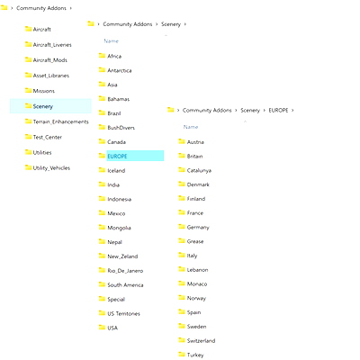AIRPAC1_ADDON LINKER Storage Folder Directory - for Microsoft Flight Simulator