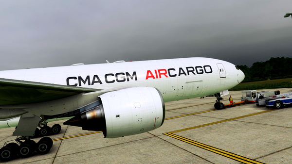 CaptainSim 777 Airplane sinking fix Boeing 777-200F - for Microsoft Flight Simulator