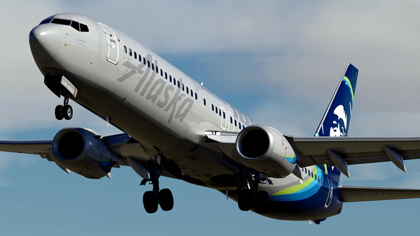 Alaska Airlines "Celebration of Boeing" w/Cabin PMDG 737-990ER - for Microsoft Flight Simulator
