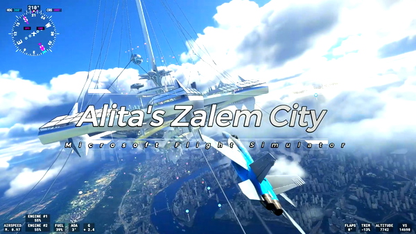 Alita 2 ⚔️ Sky City - for Microsoft Flight Simulator