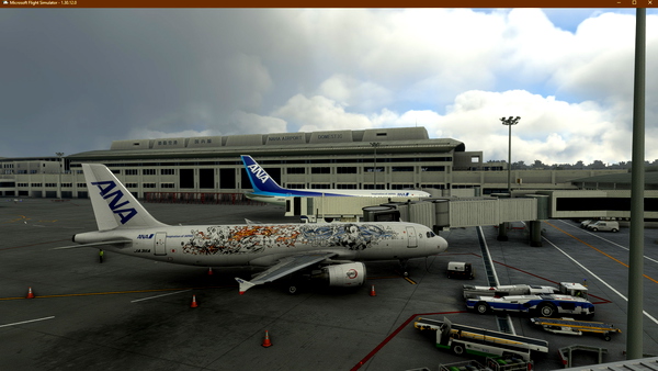 All Nippon Airways Deom Slayer special livery for Fenix a320 - for Microsoft Flight Simulator