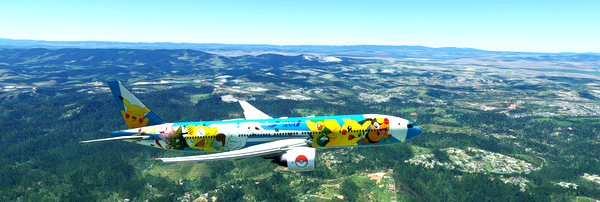 All Nippon Airways JA754A Pokemon - for Microsoft Flight Simulator