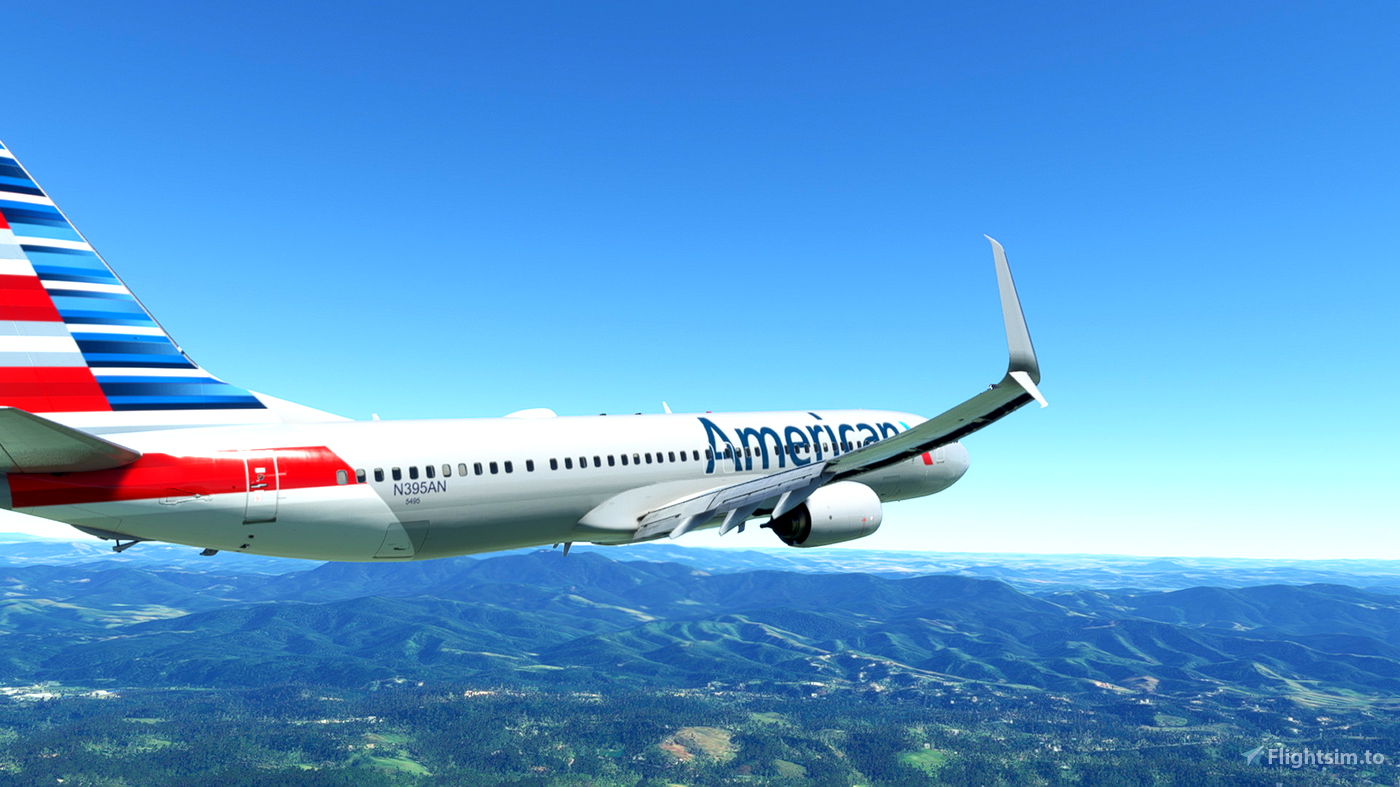 AMERICAN AIRLINES 737900ER SCIMITAR WINGLETS for Microsoft Flight