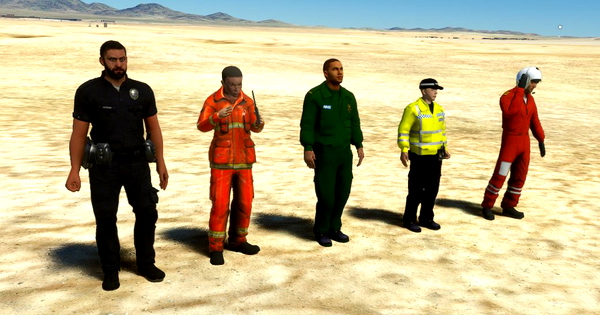 Animated Human 3D Models Library - for Microsoft Flight Simulator