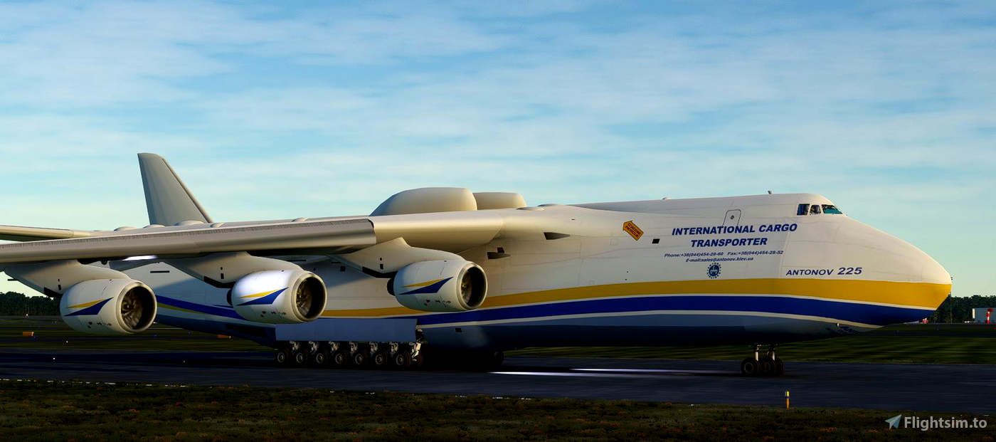 You can now fly an Antonov AN-225 in Microsoft Flight Simulator