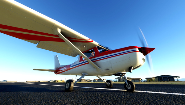 Art Scholl's Cessna 150M Aerobat Livery N9828J from Iron Eagle - for Microsoft Flight Simulator