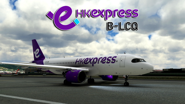Asobo Airbus A320neo Hong Kong Express "B-LCQ" (new 2023 livery) - for Microsoft Flight Simulator