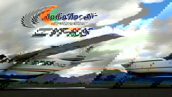 Asobo and Black Square Cessna Caravan 208 B IndiaOne Air "VT-HJS" - for Microsoft Flight Simulator