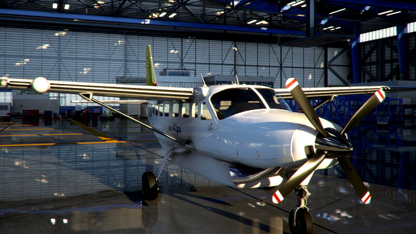 Asobo and Black Square Cessna Caravan 208 B "OE-LKB" Südtirol - for Microsoft Flight Simulator