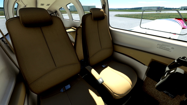 Asobo Beechcraft G36 Bonanza - Matte Seats - for Microsoft Flight Simulator